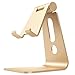 Nulaxy Adjustable Aluminum Stand, Multi-Angle Cell Phone Stand, Cradle, Dock, Holder for iPhone 7 6 6s Plus 5 5s 5c , all Android Smartphone, Universal Phone Stand - Gold