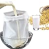Eurobuy Brew Bag, grote herbruikbare fijnmazige zak micron mesh trekkoord voedsel zeef zak voor fruit cider appel druif…