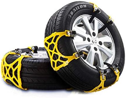 Amazon Com Parts Port Universal Vehicle Tire Chains Snow Chains Tpu Plastic Manganese Alloy Nail Fits For Most Cars Trucks Any Size Tires 165 265 All Season Usable Snow Ice Sand Or