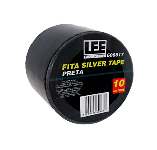 Fita Silver Tape Cor Preta 10 metros Lee Tools 608817
