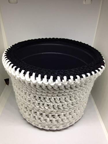 Flower Pot Cover herbs fertilizer gardens plants seeds crochet handmade - Thumbnail 2