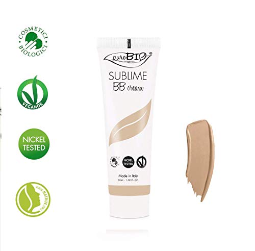 PuroBIO Certified Organic Long-Lasting Anti-Aging BB Cream Color 02 Medium - for All Skin Types.Contains Sage, Olive Oil, Apricot Oil, Shea Butter. ORGANIC. VEGAN. NICKEL TESTED. MADE IN ITALY 1 fl.oz (Best Bb Cream For Olive Skin)