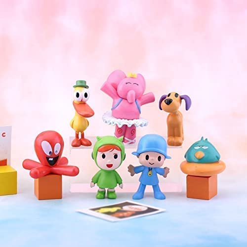 7 Sets of New Pocoyo ToysAction Figure Doll Toy Nina, Elly, Pato, Fred, Loula Kids Toys
