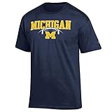 Michigan Wolverines Football T Shirt Navy