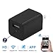 FRCAMI Charger Spy Camera, Wifi 1080P HD Hidden Camera USB Wall Charger Adapter for Phone APP Remote View