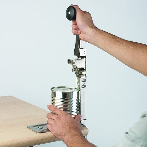 image for BOJ Commercial Grade Manual Can Opener with Angled Bar (Stainless Stee