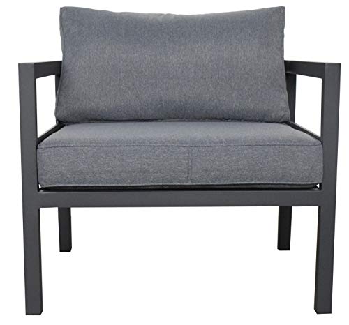 Jet-line® | XXL Gartenlounge | Gartenmöbel Set | Kreta II grau | Outdoor-Sitzgruppe | Gartensofa | Aluminium Ecksitzgruppe Alu| Garten Möbel – Bild 8