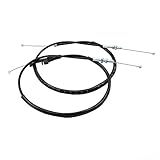 Alpha Rider Motorcycle Stainless Steel Wire Throttle Oil Push Pull Cables Rope Brake Oil Accelerator Control Wire Line Vinyl Coated Outer Casing for Kawasaki Ninja 250R EX250 2008 2009 2010 2011 2012