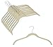 Closet Complete Premium Quality, True-Heavyweight, Virtually-Unbreakable Velvet Hangers, Ultra-Thin, Space Saving, No Slip, Best for Shirt, Dress, Lingerie, 360° Spin, Chrome Hooks, Ivory, Set of 25