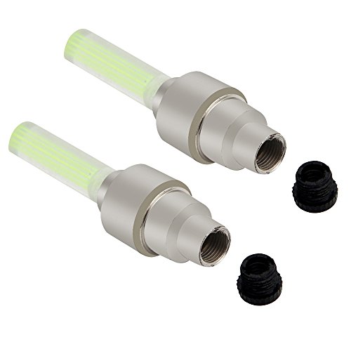 Kinrui Fashion 5Pcs The New Cool Bike Tire Wheel LED Lights Gas Nozzle Lamp Comes With Battery (yellow)