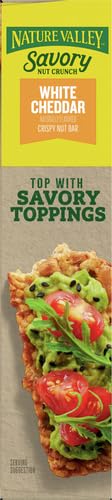 NATURE VALLEY SAVORY NUT CRUNCH BARS, WHITE CHEDDAR, 0.89 OZ, 5 BARS