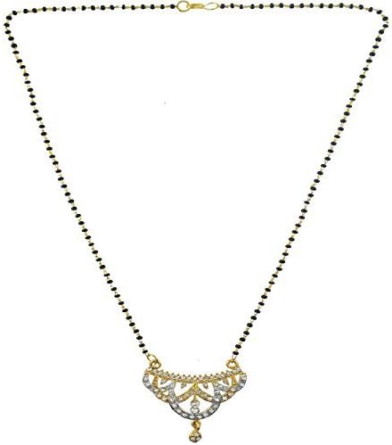 Diovanni Women's Mangal Sutra Mangalsutra Indian Gold Chain Set