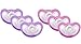 JollyPop 0 to 3 Months Vanilla Scented Pacifier, 6 Pack, Lavender/Pink