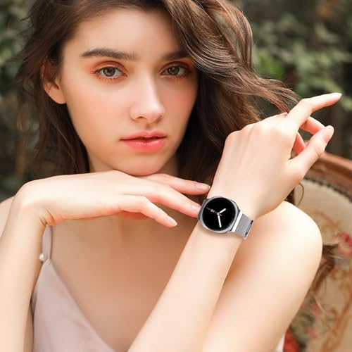 Milanese Magnetic Bracelet for Samsung Galaxy Watch 8 Bracelet 40 mm 44 mm/8 Classic 46 mm Women / Men, Stainless Steel Metal Loop Bracelets for Samsung Galaxy Watch 8 Classic Bracelet 46 mm/8 44 mm 40 mm
