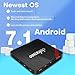 Android 7.1 TV Box, Dolamee D3 2GB RAM 16GB ROM Smart TV Box Amlogic S905 Quad Core with Mini Keyboard Support Bluetooth 4.0 WiFi HDMI 3D