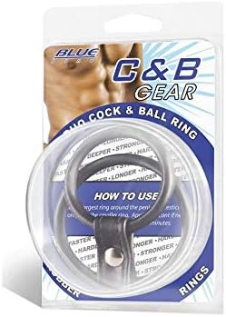 Blue Line Cock and Ball Ring Black 13.5 cm - Image 4