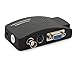eSynic CCTV Camera BNC S-Video VGA to VGA Converter Box PC to TV VGA Input to VGA Output Laptop Computer Monitor Converter Adapter for DVR DVD Player Support PAL NTS
