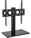 Universal TV Stand - Table Top TV Stand for 32-47 Inch LCD LED TVs - Height Adjustable TV Base Stand with Tempered Glass Base & Wire Management & Security Wire, Holds Up to 88lbs, VESA 400x400mm primary