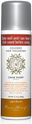 OMAR SHARIF PARISCOLORED HAIR THICKENER (Net Wt. 2.12 oz / 60g) (No 4. Light Brown) 1 Can