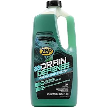 Zep Drain Defense Pipe Build-Up Remover 64 Ounces ZLDC648