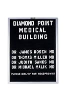 Marsh 36X60 Black Felt Open-Face Directory Board, Aluminum Trim