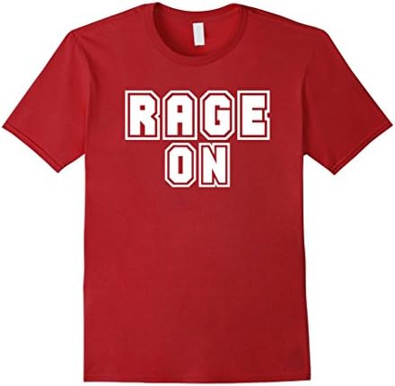 Mens Rage On T-Shirt 2XL Cranberry