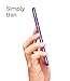 Spigen Thin Fit 360 Designed for Galaxy S9 Plus Case (2016) Tempered Glass Screen Protectors Included - Lilac Purple