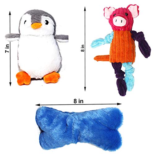 Jalousie 5 Pack Value Bundle Dog Toys Assortment Dog Plush Toys Dog