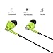In Ear Wired Earphones, Tonicstar Stereo Bass Headphones with Mic(Green)