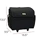 Everything Mary Black Stamped Rolling Sewing Machine Tote - Sewing Machine Case Fits Most Standard Brother & Singer Sewing Machines
