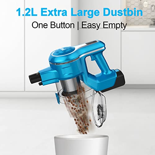 INSE Cordless Vacuum Cleaner, 23Kpa 265W Powerful Suction Stick Vacuum