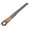 AGN Klassikgitarre für Linkshänder, 6 Bünde, Nylonsaiten, 6 Bünde, 64 cm, mit Tragetasche, Braun