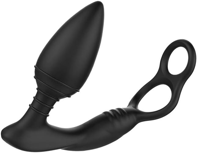 Nexus SIMUL8 Plug Edition Vibrating Dual Motor Anal Cock and Ball Toy, Black