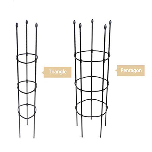 ZRSWV 2 Stück Garten Pflanzenkäfig Rahmen Garten Pflanze Kletterhilfe Montage 143 cm großes Garten Rankgitter für… – Bild 7