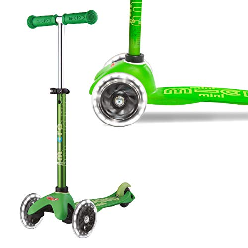 green mini micro scooter