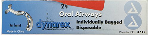 Dynarex Oral Airways (Berman Type) 43 mm, Infant Pink 24-Bg/Bx