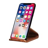 Samdi New Wooden Cell Phone Stand or Cell Phone Holder,a Good Cell Phone Decorations,for All Kinds of Brand Cell Phone Such As Iphone Samsung Nokia Htc Huawei Sony Mi Moto and so on (Black(walnut Color))