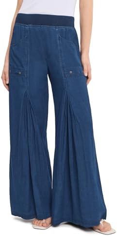 NIC+ZOE Women's Rumba Park Wide Leg Ankle Pants Black Onyx 0 26