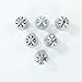 Russian Sphere Icing Nozzles and Ball Piping Tips. 8 pc Set for Decorating Cupcakes and Pastries