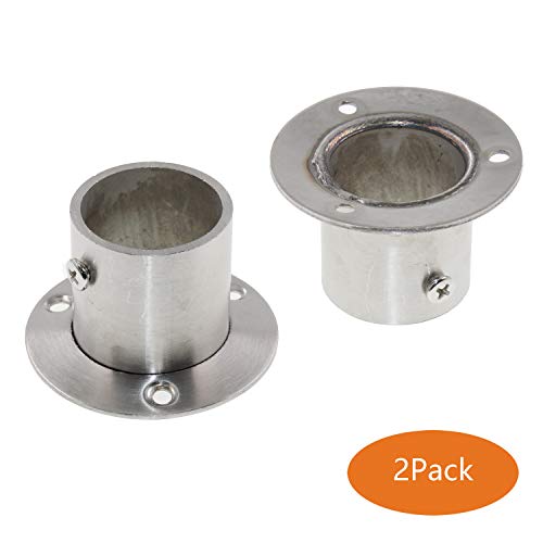 Stainless Steel Closet Rod Holder,ULIFESTAR Shower Curtain Rod Tension