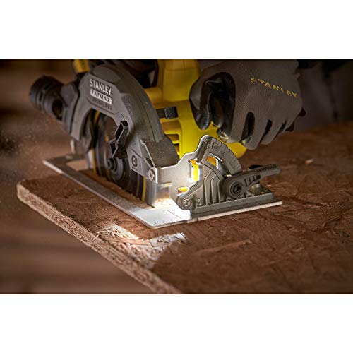 Stanley FatMax V20 Akku-Handkreissäge SFMCS550B (18V, bürstenlos, werkzeuglose Schnitttiefen- und Winkeleinstellung bis… – Bild 7