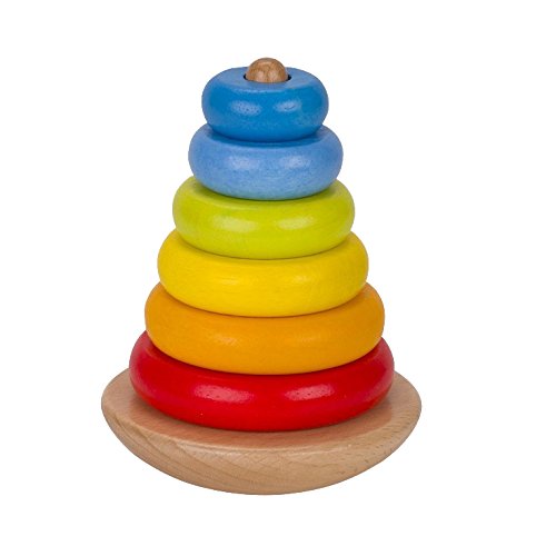 Goki 58764 Stapelturm aus Holz lasiert