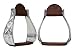 Tahoe Tack Engraved Heavyweight Adult Western Bell Show Stirrupsthumb 4