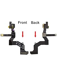 Cara frontal cámara para iPhone 5 A1428 A1429 A1442 1,2 MP Sensor de proximidad Luz Motion Flex Cable con micrófono de la cámara frontal cable incl. 2 x Destornillador para fácil instalación por MMOBIEL