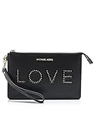 MICHAEL Michael Kors Women's Love Letters Wristlet Black One Size