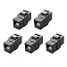 Cable Matters UL Listed 5-Pack Cat6 RJ45 Keystone Jack in-Line Coupler in Black