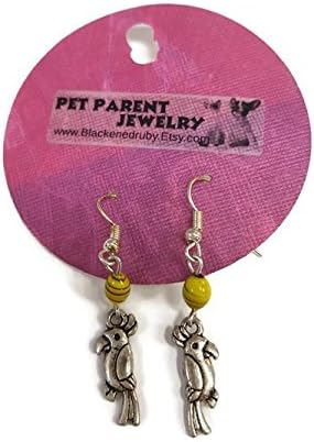 Parrot Earrings - Vintage beads