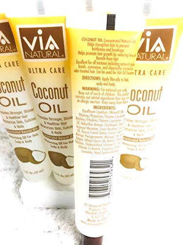 Lot of 12 Via Natural Ultra Care Coconut Oil Concentrated Natural Oil (12 Pack)