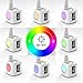 LED Desk Lamp with USB Charging Port, Night Atmosphere Lamp, Alarm Clock, Pen Holder, Calendar, 3-Level Dimmer Eye-Caring Table Lamp for Study/Read/Office