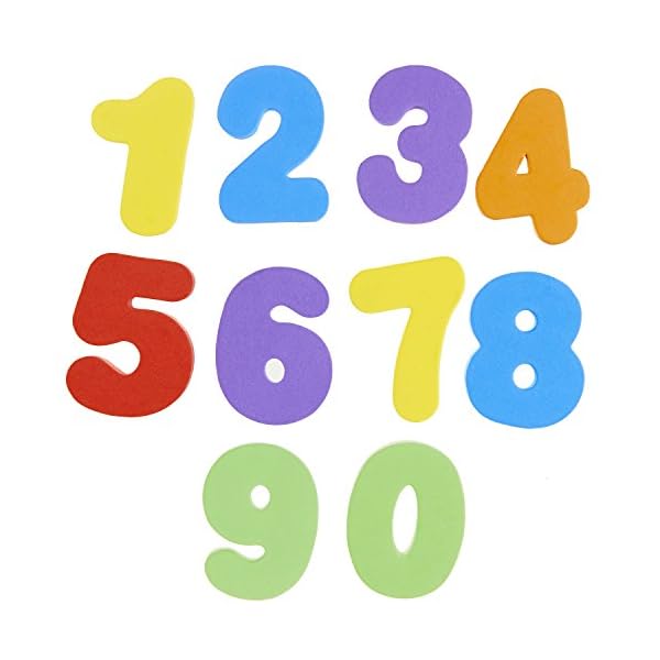 Munchkin-Learn-Bath-Toy-36-Bath-Foam-Letters-and-Numbers-Letters-A-Z-Numbers-0-9 Munchkin Learn Baby Bath Foam Letters & Numbers, Mess-Free Baby Bath Toys & Shower Toys, Sticks on Tiles & Porcelain…